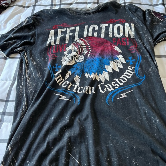 Me s xl short sleeve affliction T-shirt - Picture 1 of 2